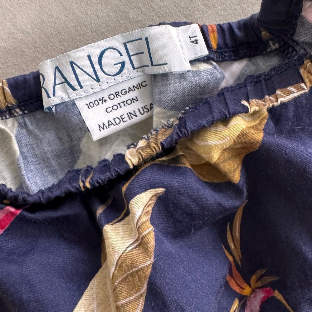 Rangel Blue and Gold Matching Set Chic Crop Top and Skirt 4T - Picture 4 of 7